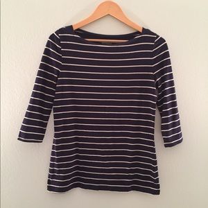 Striped boatneck shirt